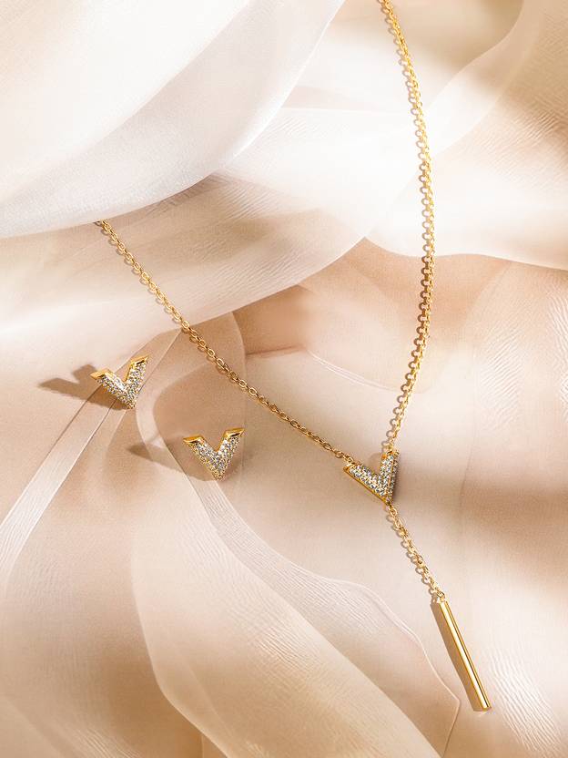 Brass Gold-plated Gold Jewel Set