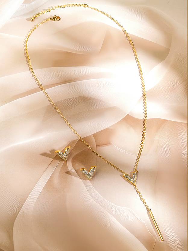 Brass Gold-plated Gold Jewel Set - View 3