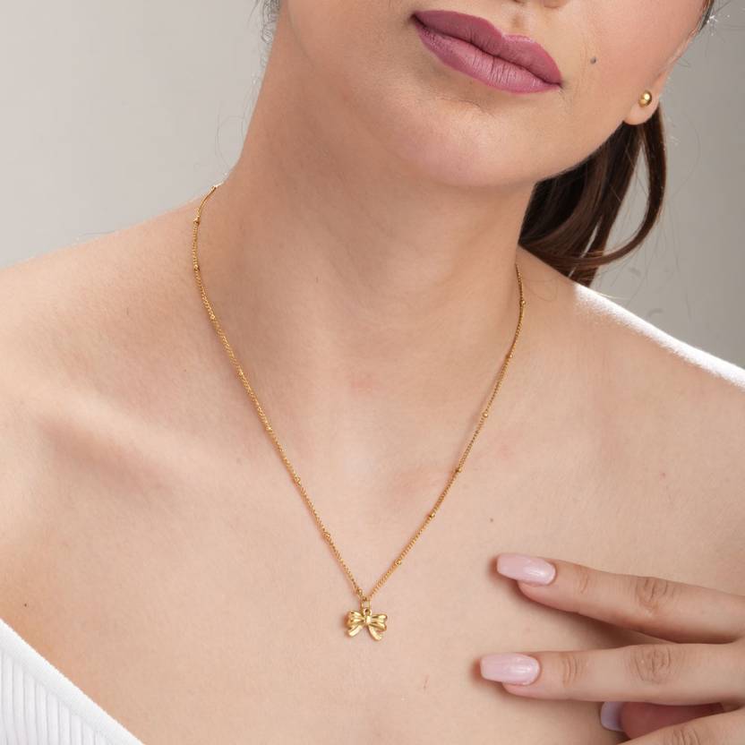 Stainless Steel Gold-plated Gold Jewel Set - View 2